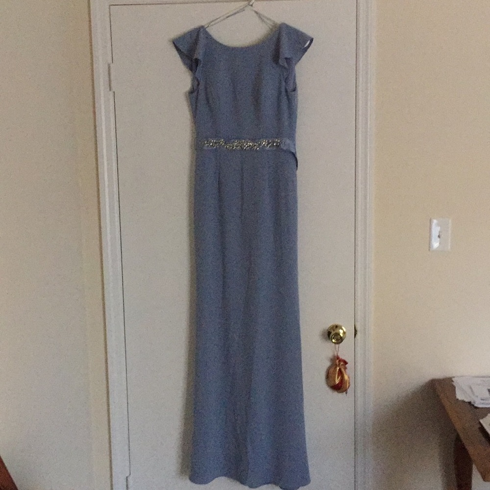 Adrianna Papell - Ruffle sleeve open back dress - Picture 4 of 6